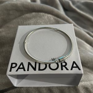 Pandora Moments Barrel Clasp Snake Chain Bracelet